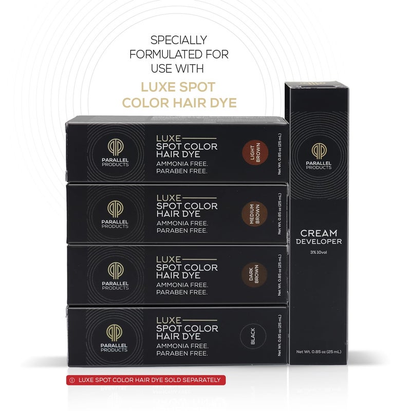 PARALLEL PRODUCTS - 3% 10 Volume Tint Developer - 25mL - Oxidant for Coloring - Mix with Luxe Spot Color Cream Dye/Kit - Image 2